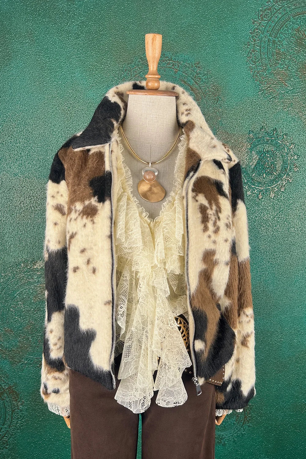 Kürk Dokulu Kısa Ceket