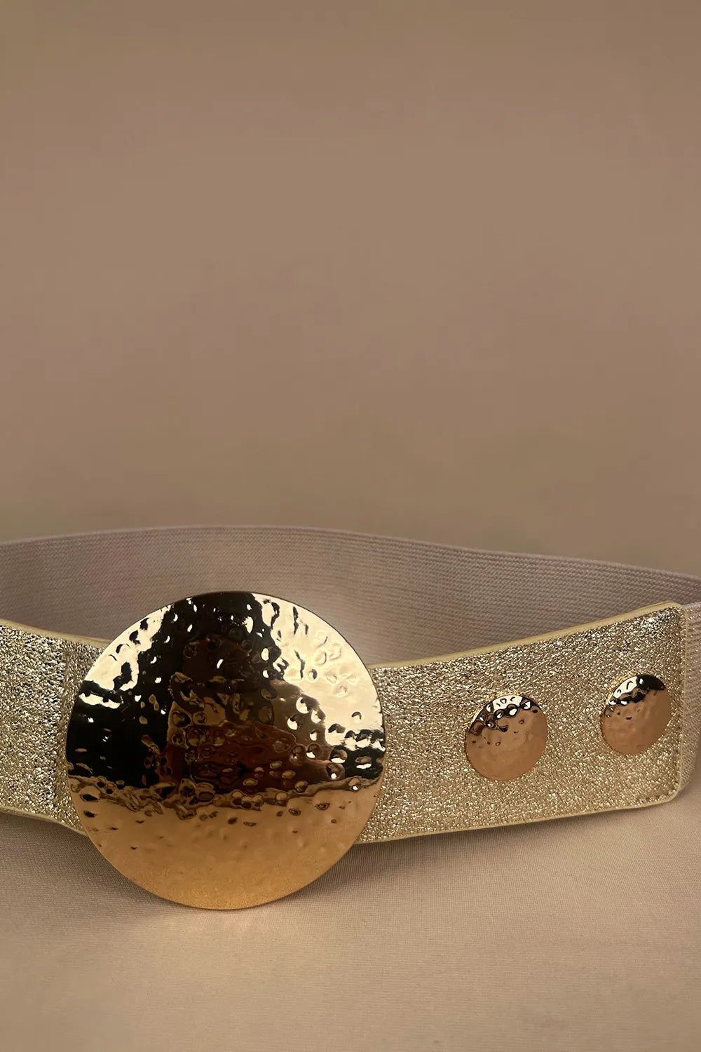 Büyük Metal Tokalı Elastik Kemer - Eliz