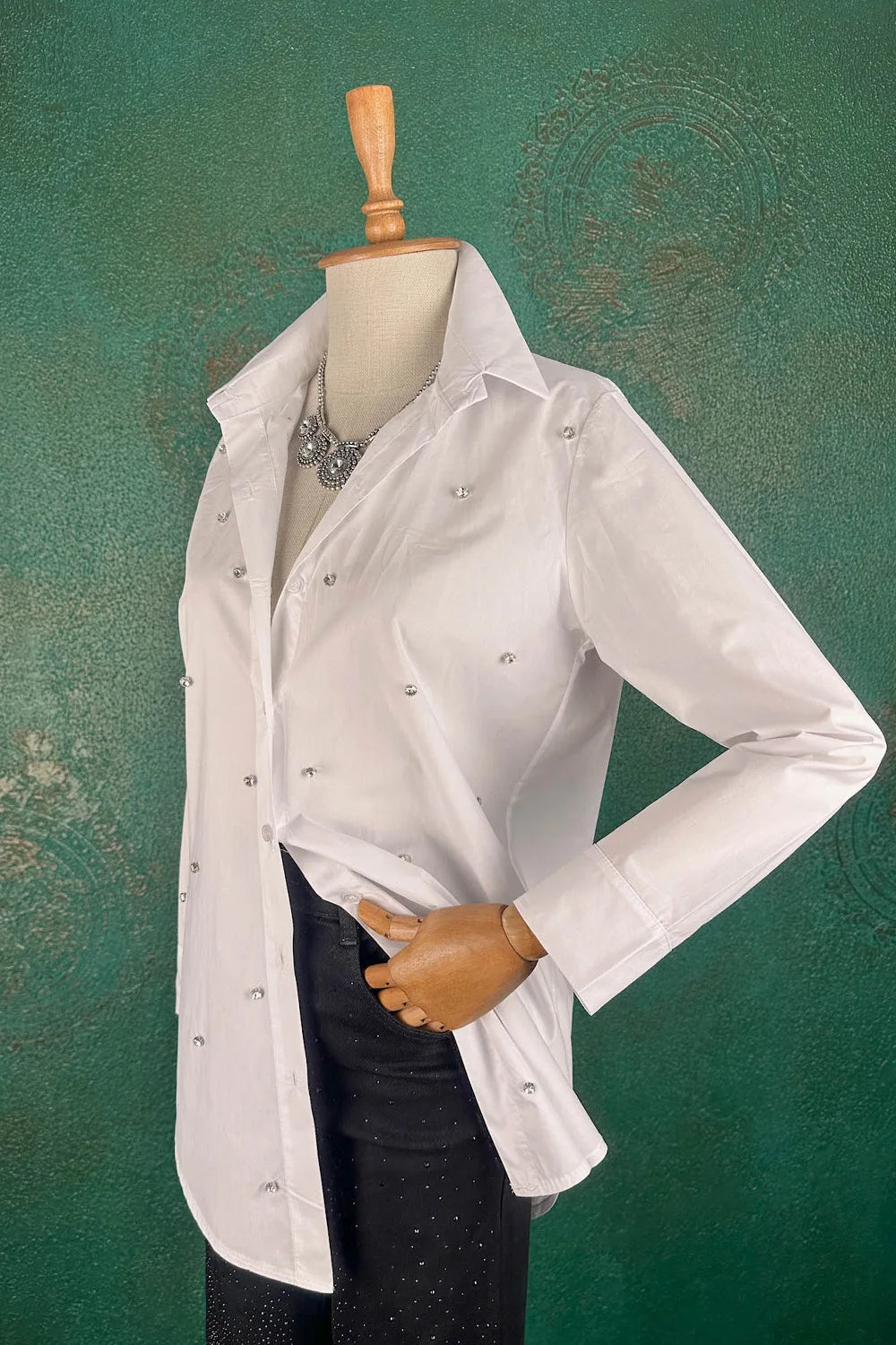 Taş İşlemeli Gömlek