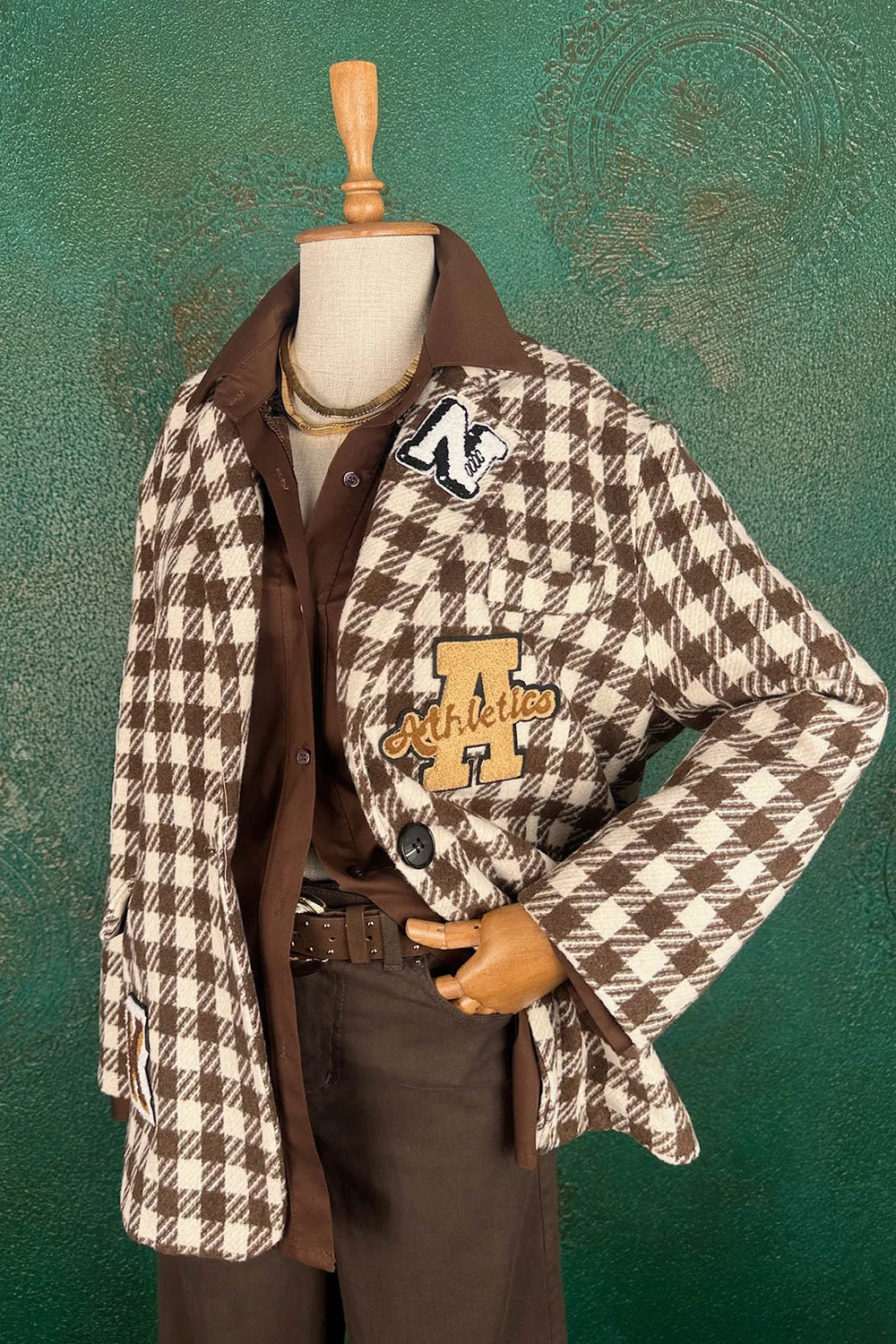 Aplikeli Oversize Blazer Ceket