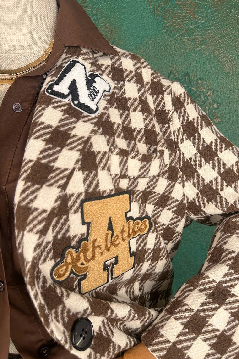 Aplikeli Oversize Blazer Ceket