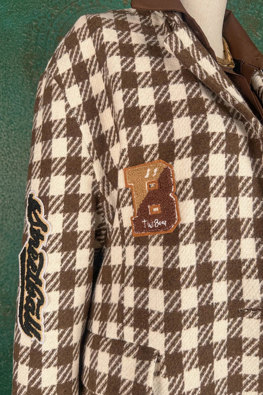 Aplikeli Oversize Blazer Ceket