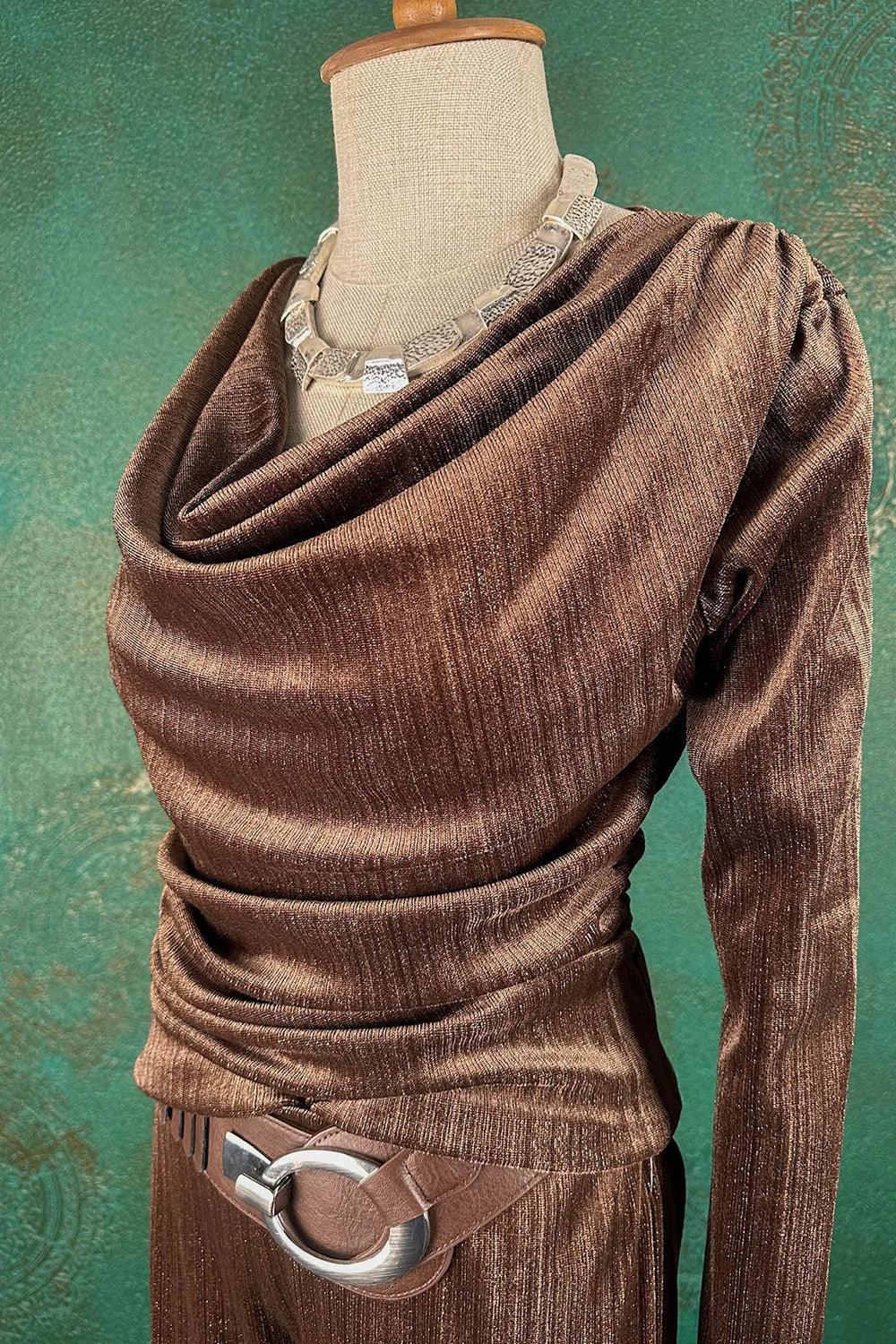 Simli Kadife Pantolon Takım