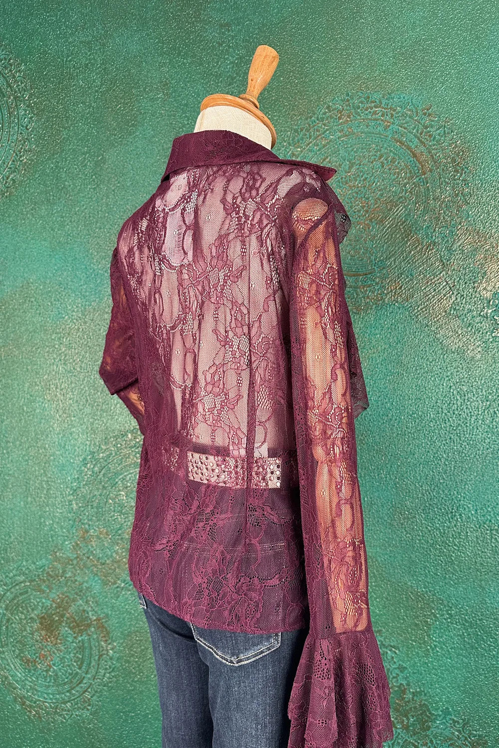 Dantel Detaylı Gömlek