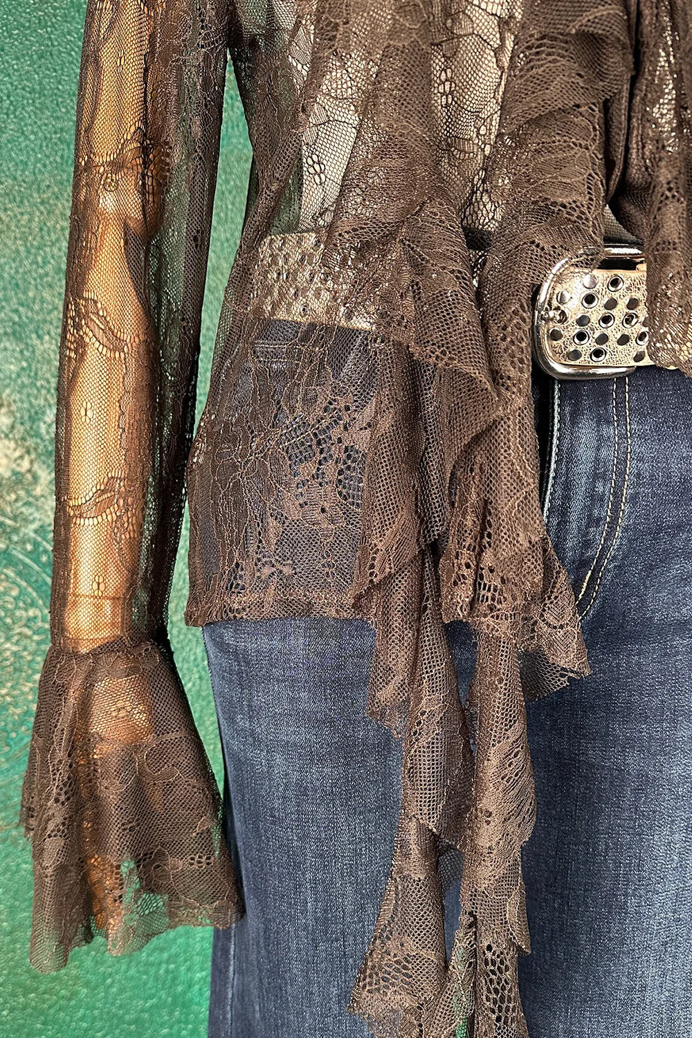 Dantel Detaylı Gömlek