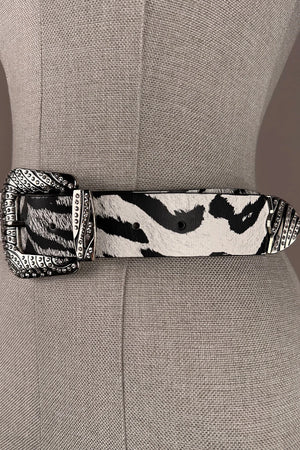 Zebra Desenli Kemer