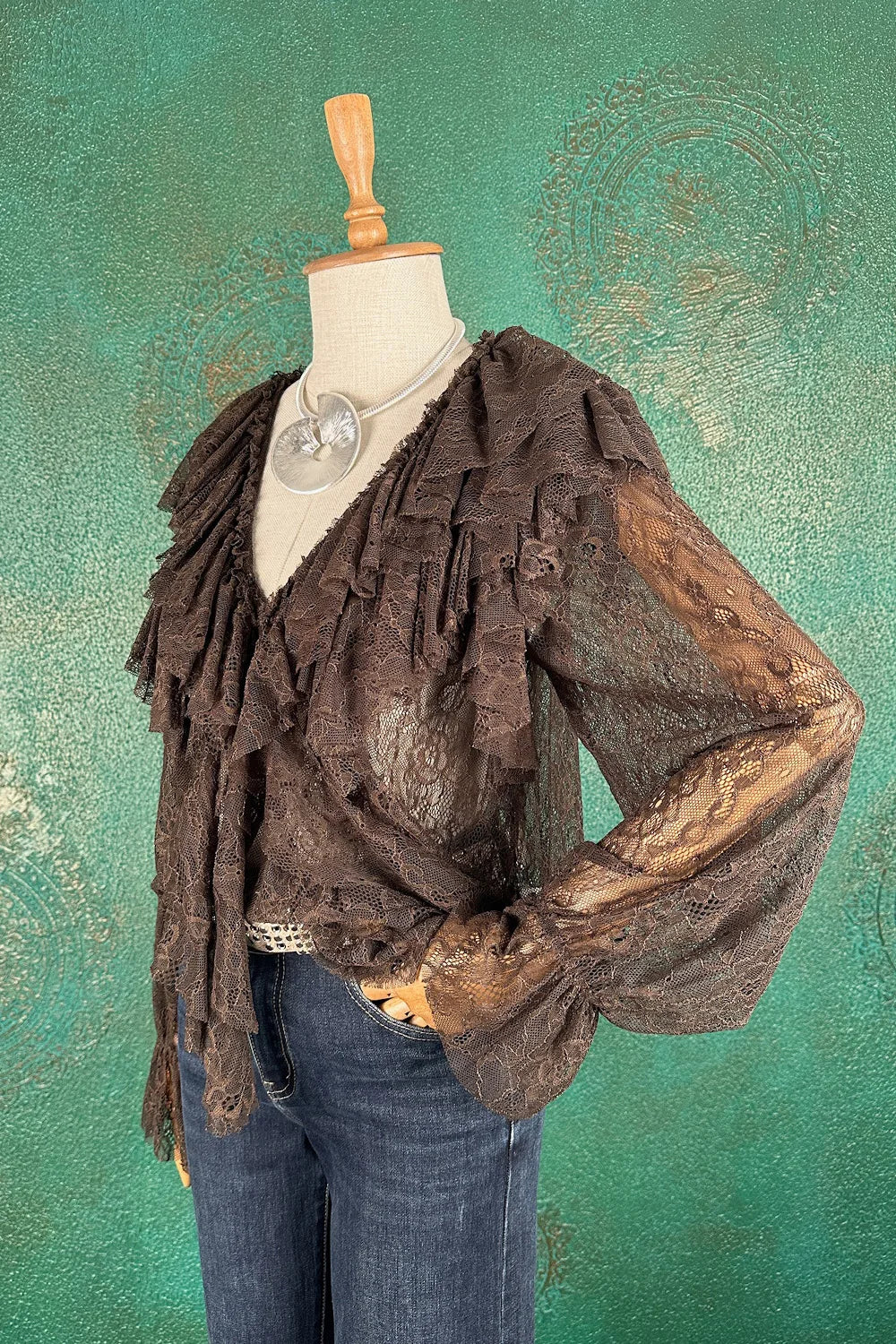 Dantel Detaylı Bluz