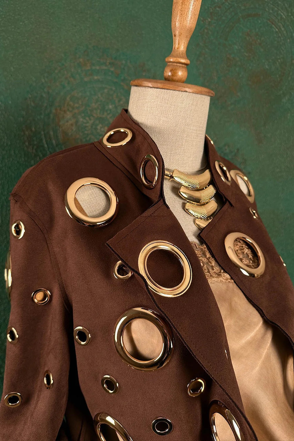 Metal Halka Detaylı Ceket