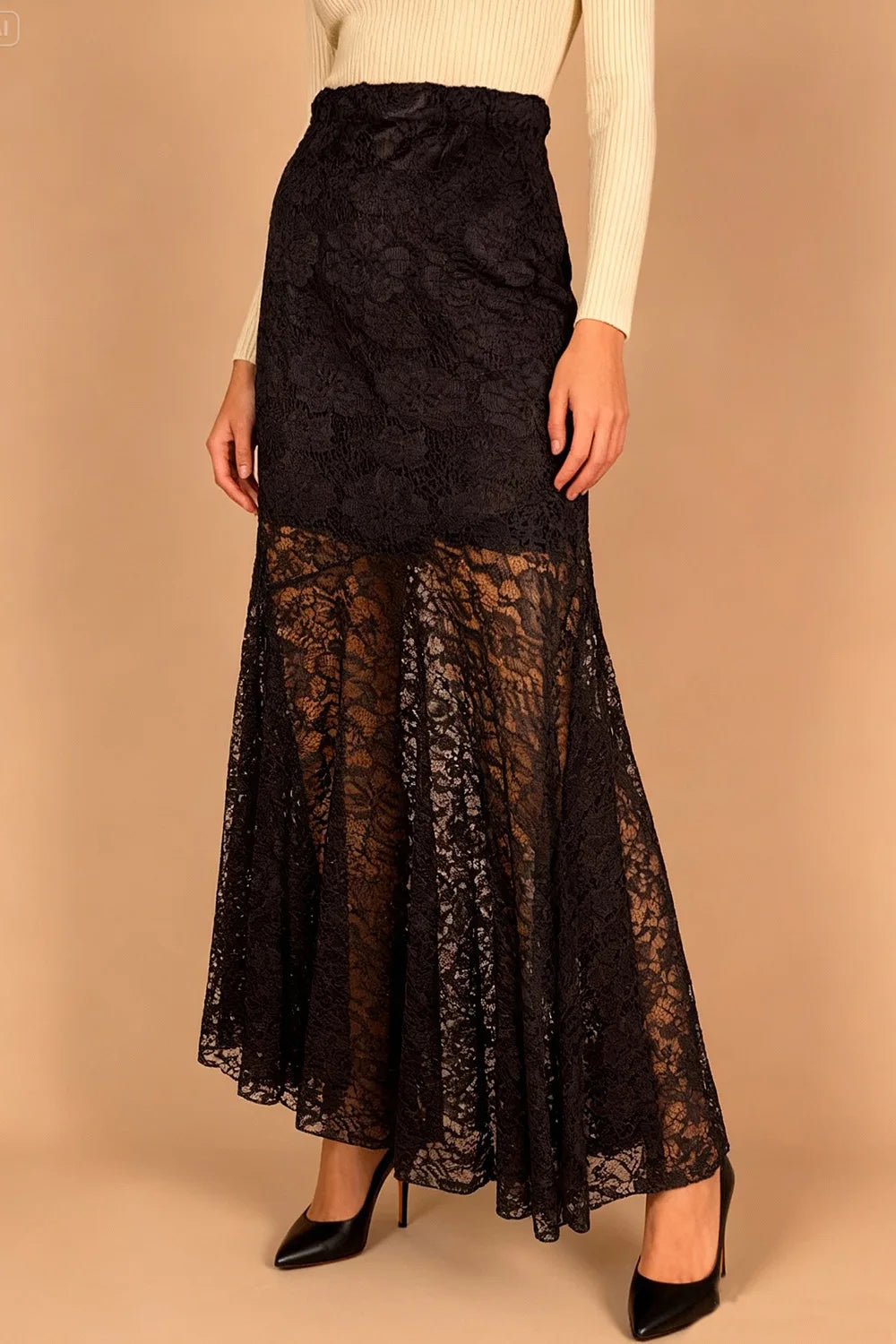 Uzun Dantel Etek