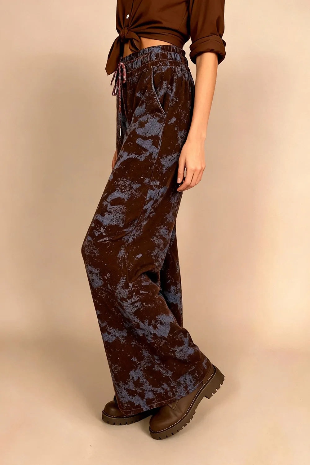 Kadife Gölgeli Pantolon