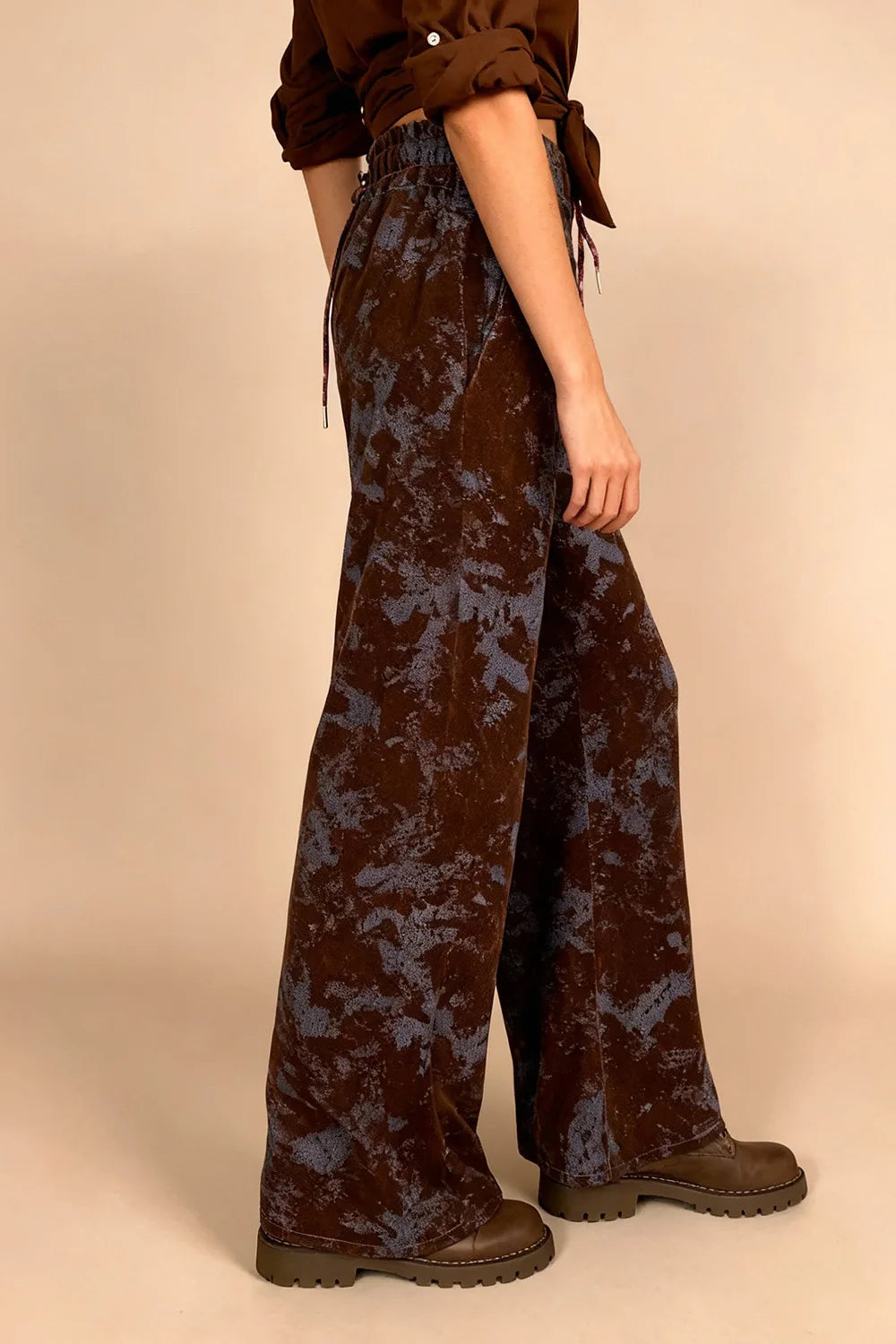 Kadife Gölgeli Pantolon