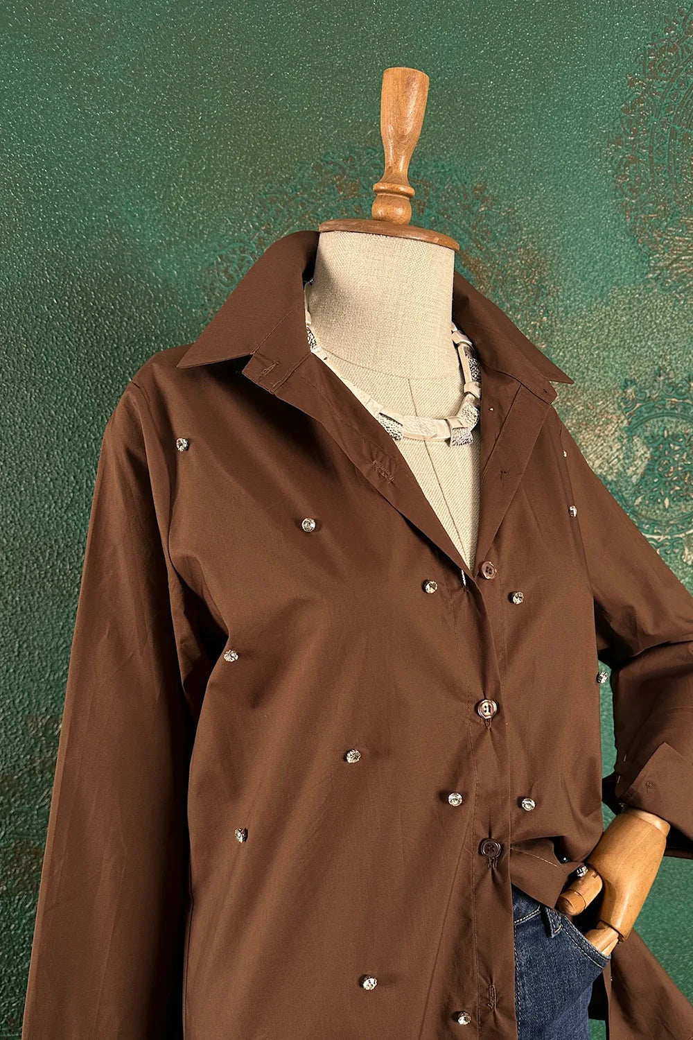 Taş İşlemeli Gömlek