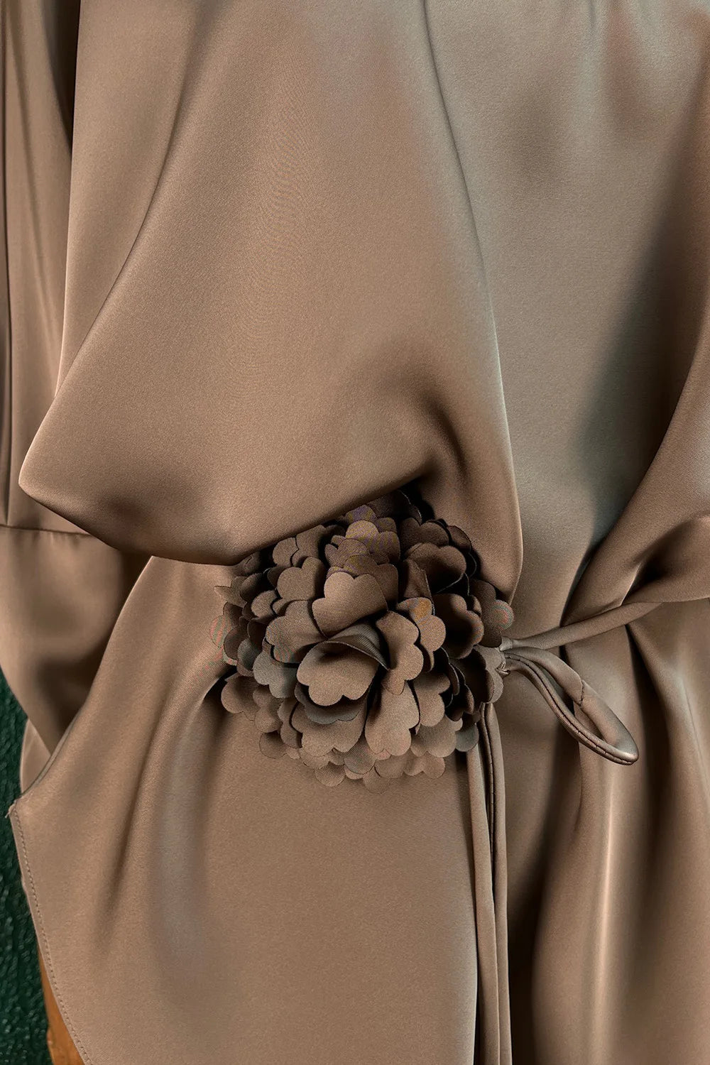 Kayık Yakalı Saten Etek Takım