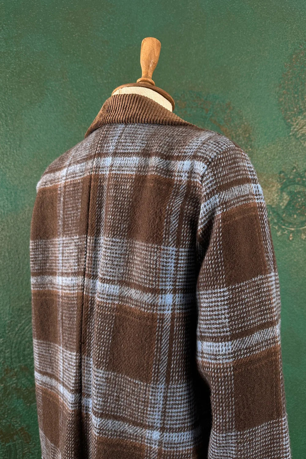 Kadife Yakalı Ekoseli Blazer