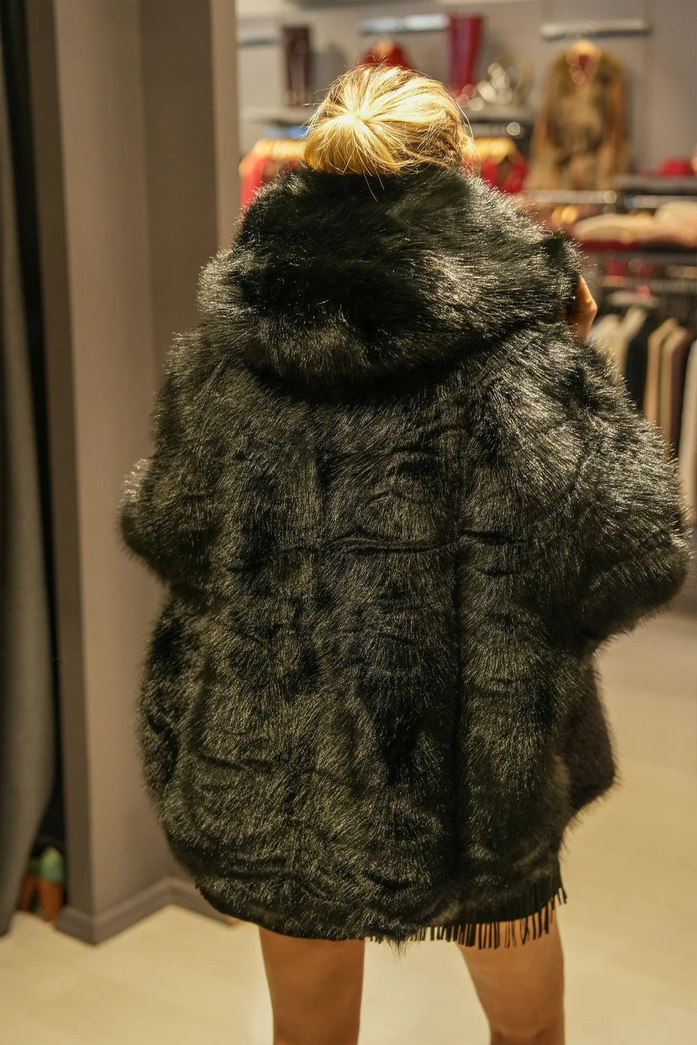 Reglan Kollu Kürk Kaban