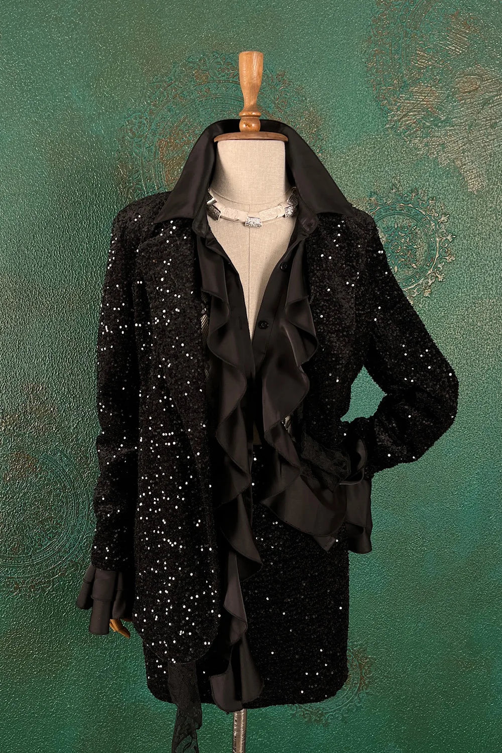 Pul İşlemeli Etek Takım