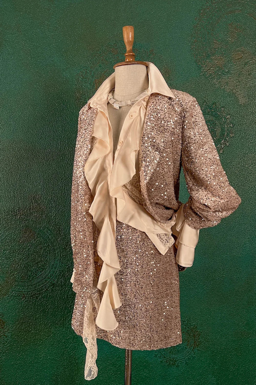 Pul İşlemeli Etek Takım