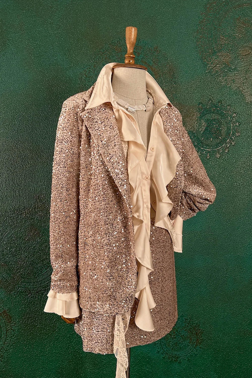 Pul İşlemeli Etek Takım