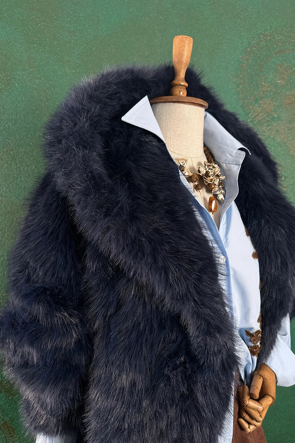 Reglan Kollu Kürk Kaban