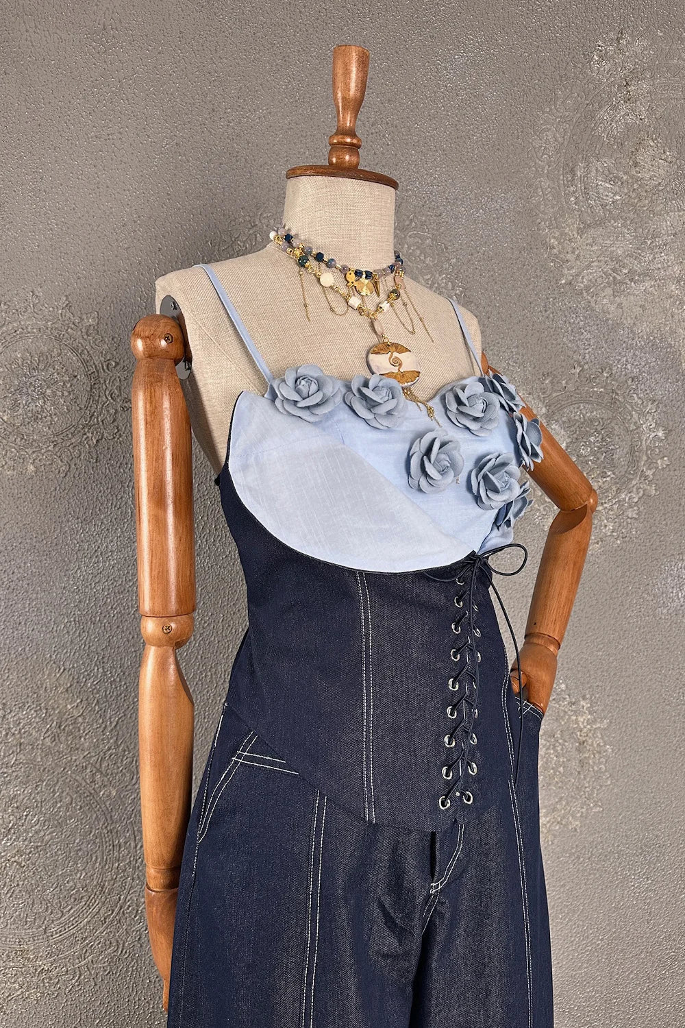 Denim Büstiyer Takım