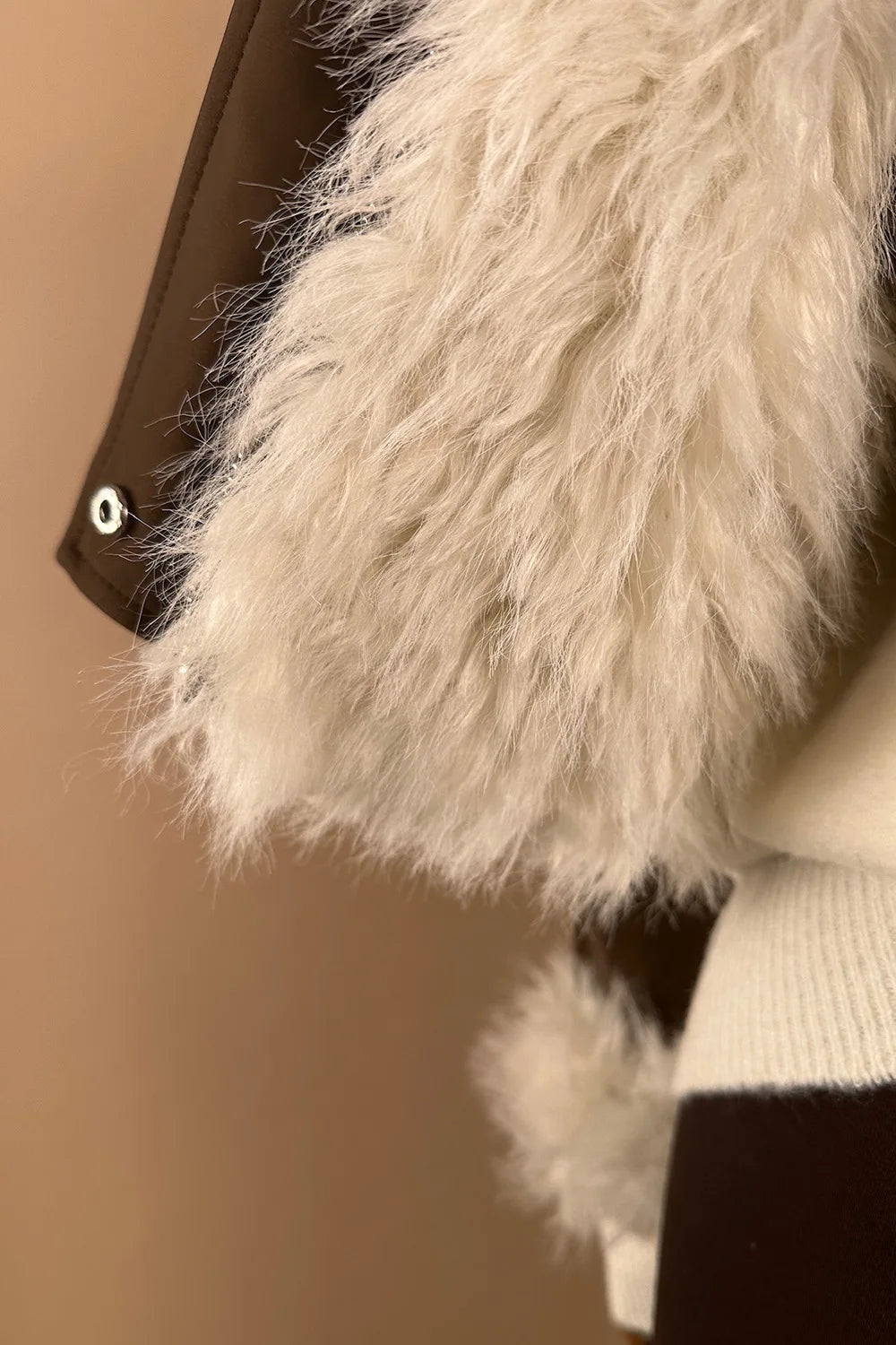 Çift Taraflı Kürklü Deri Ceket