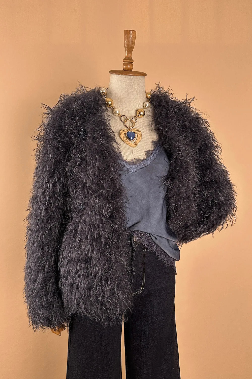 Uzun Tüylü Kürk Ceket