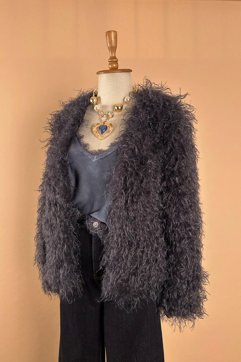 Uzun Tüylü Kürk Ceket