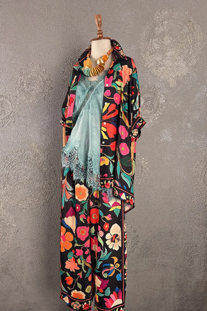 Desenli Oversize Pantolon Takım
