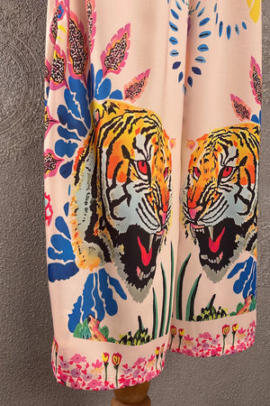 Desenli Oversize Pantolon Takım