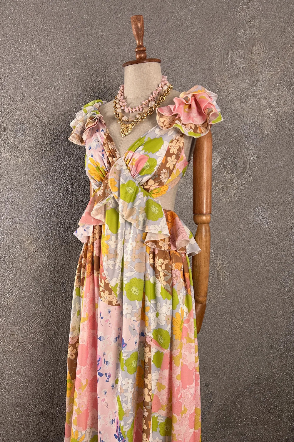 Floral Desenli Romantik Elbise