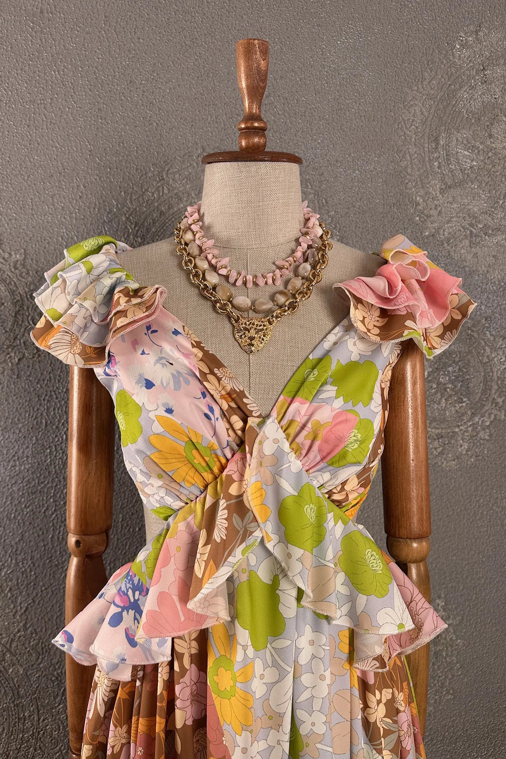 Floral Desenli Romantik Elbise