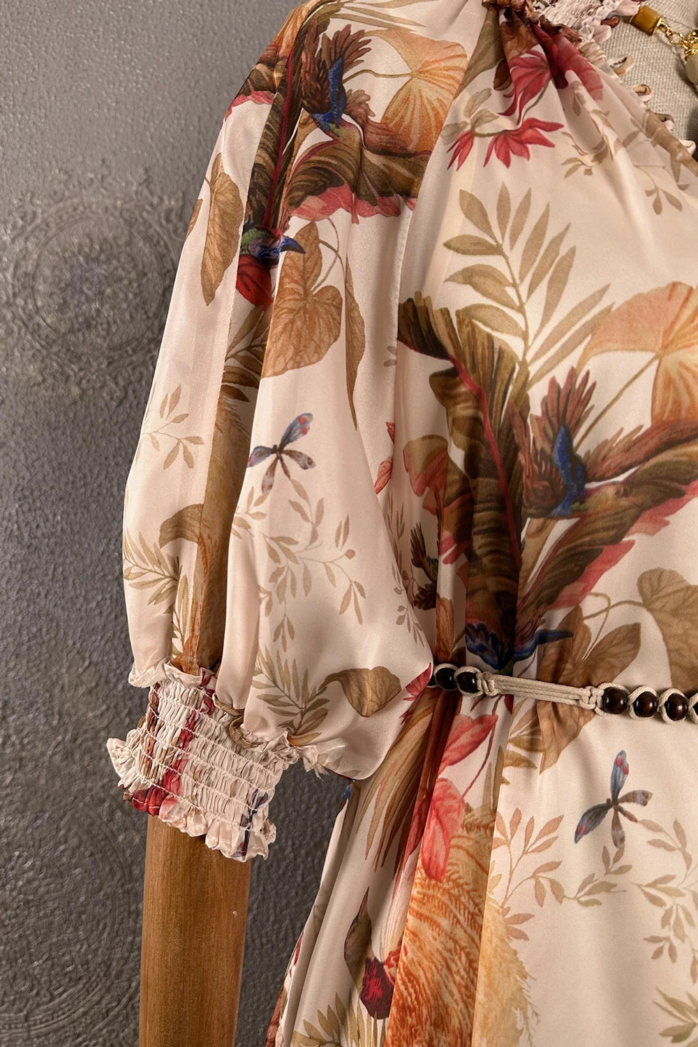 Floral Desenli Maxi Elbise