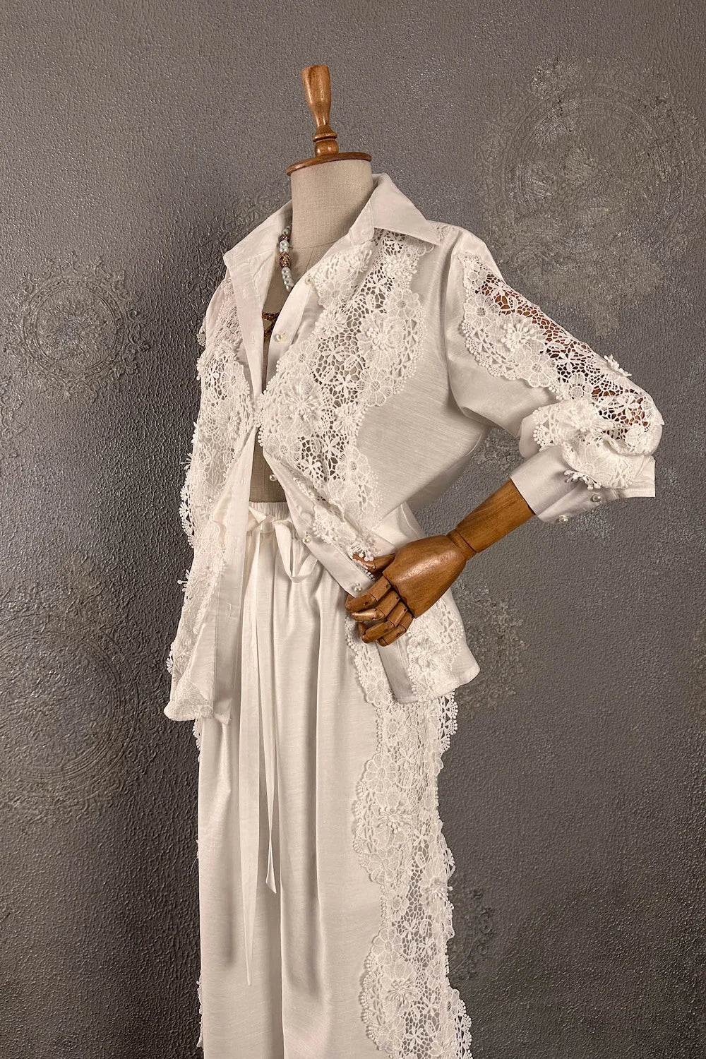 Dantelli Pantolon Takım