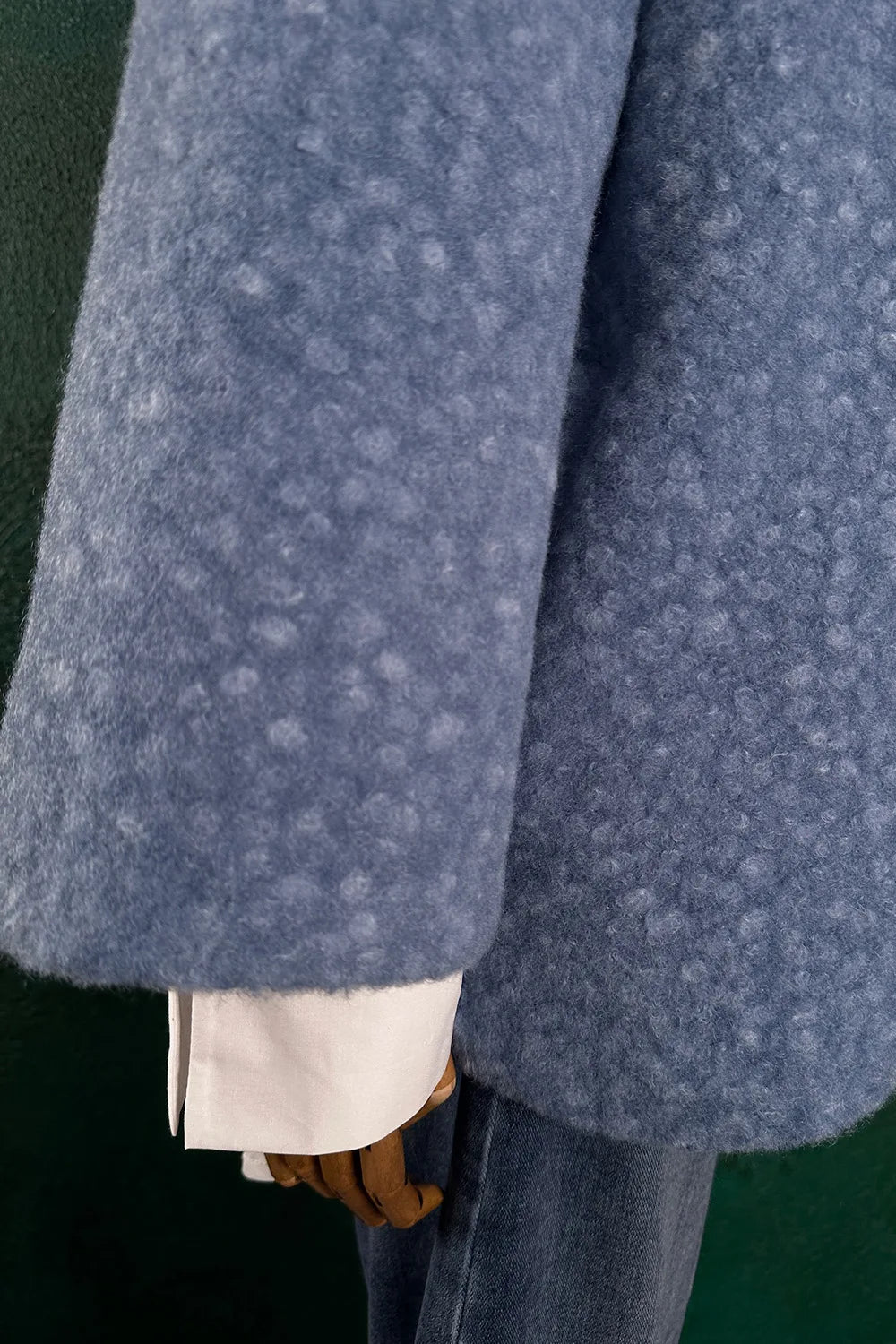 Dik Yakalı Buklet Ceket