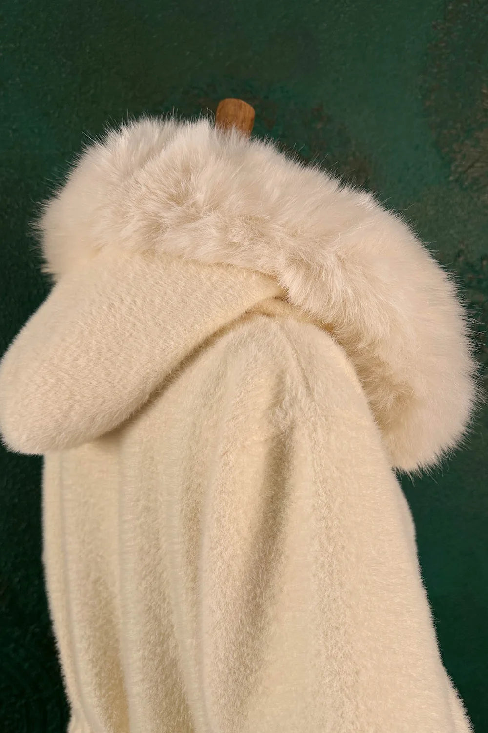 Kürk Yakalı Angora Ceket