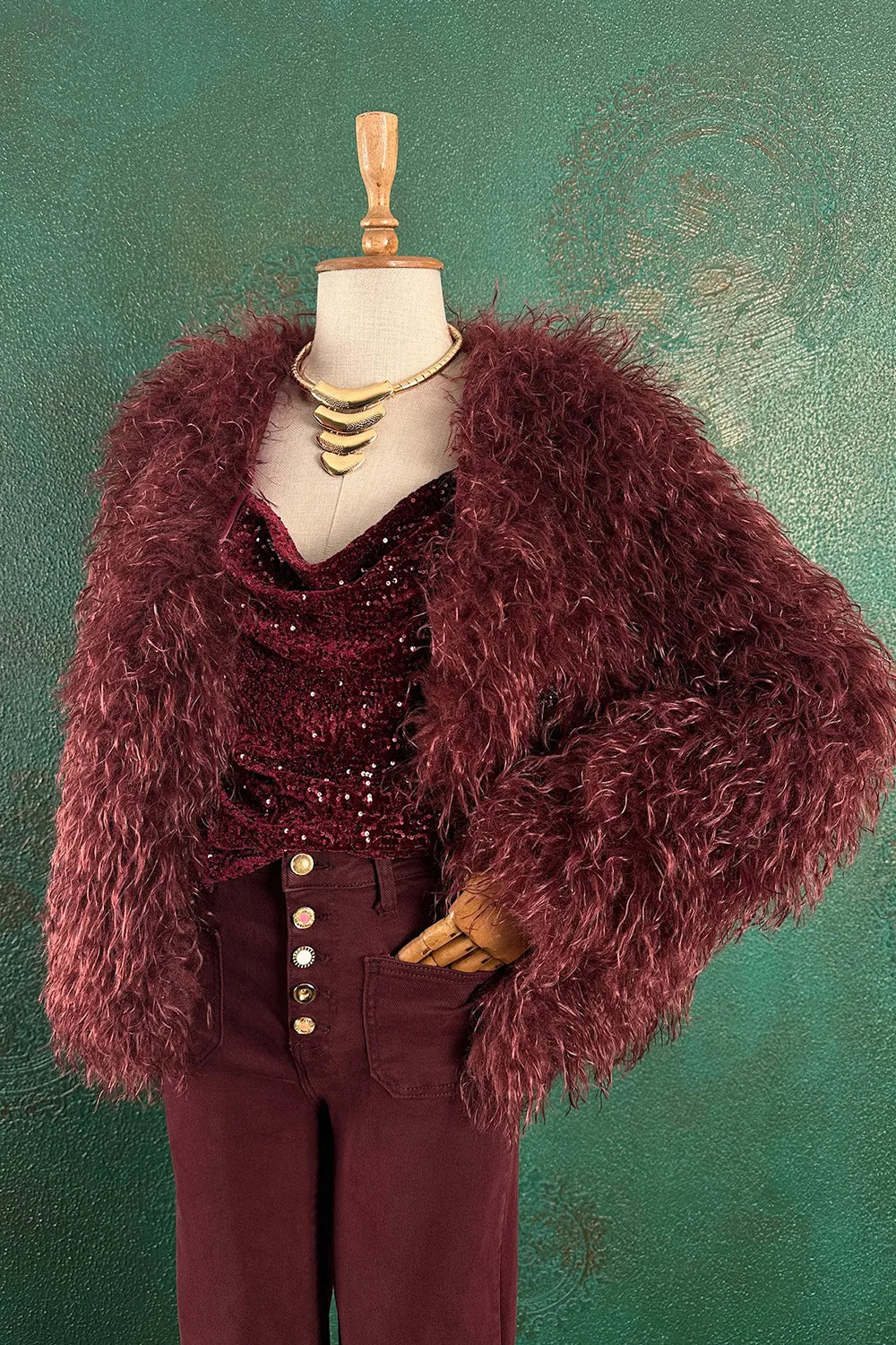 Uzun Tüylü Kürk Ceket