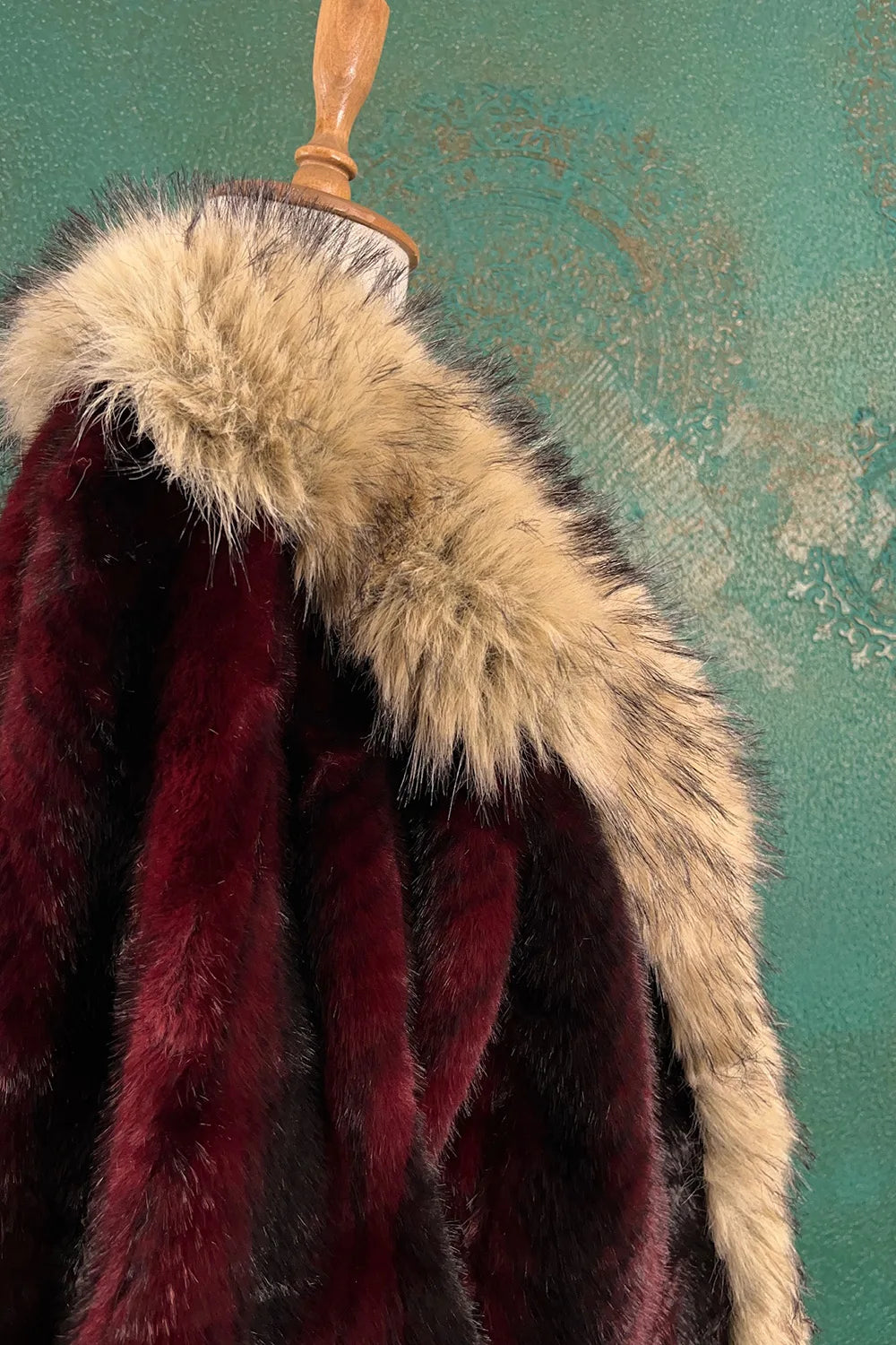 Balon Kollu Kürk Kaban