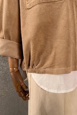 Fitilli Kadife Oversize Ceket