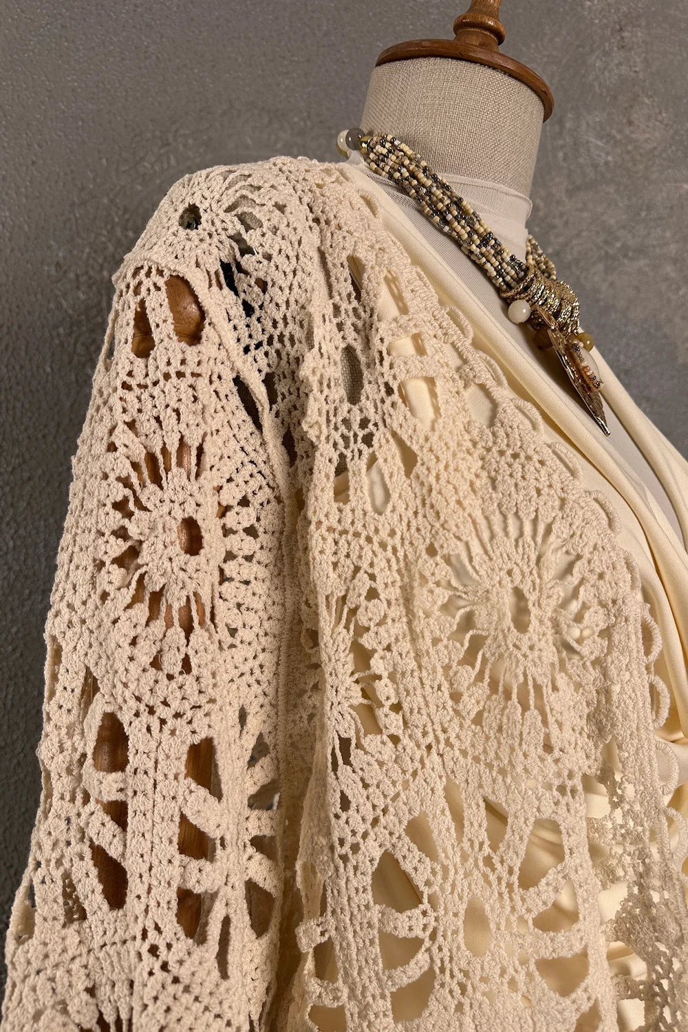 Kroşe Crop Ceket