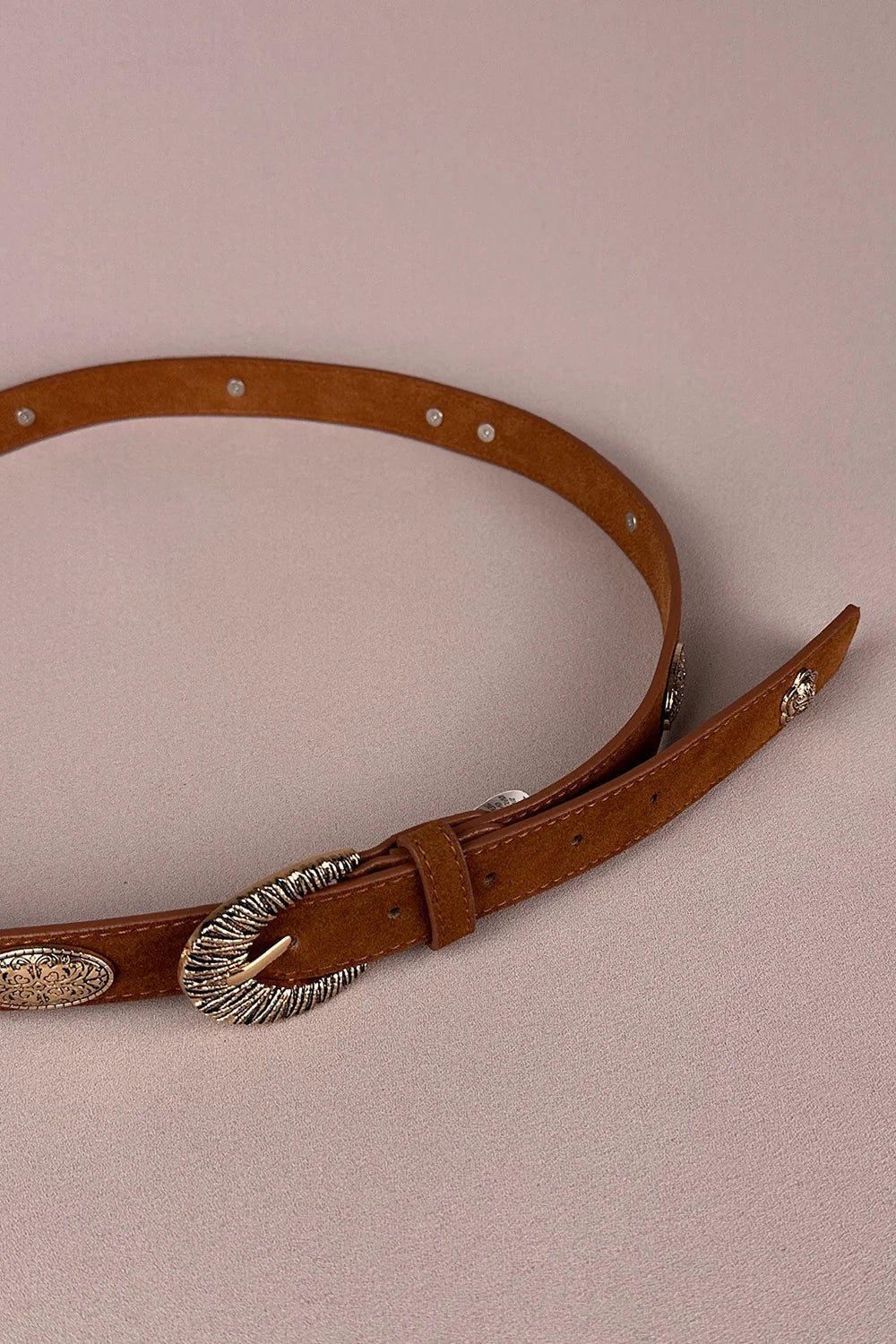 Metal Detaylı Vintage Kemer