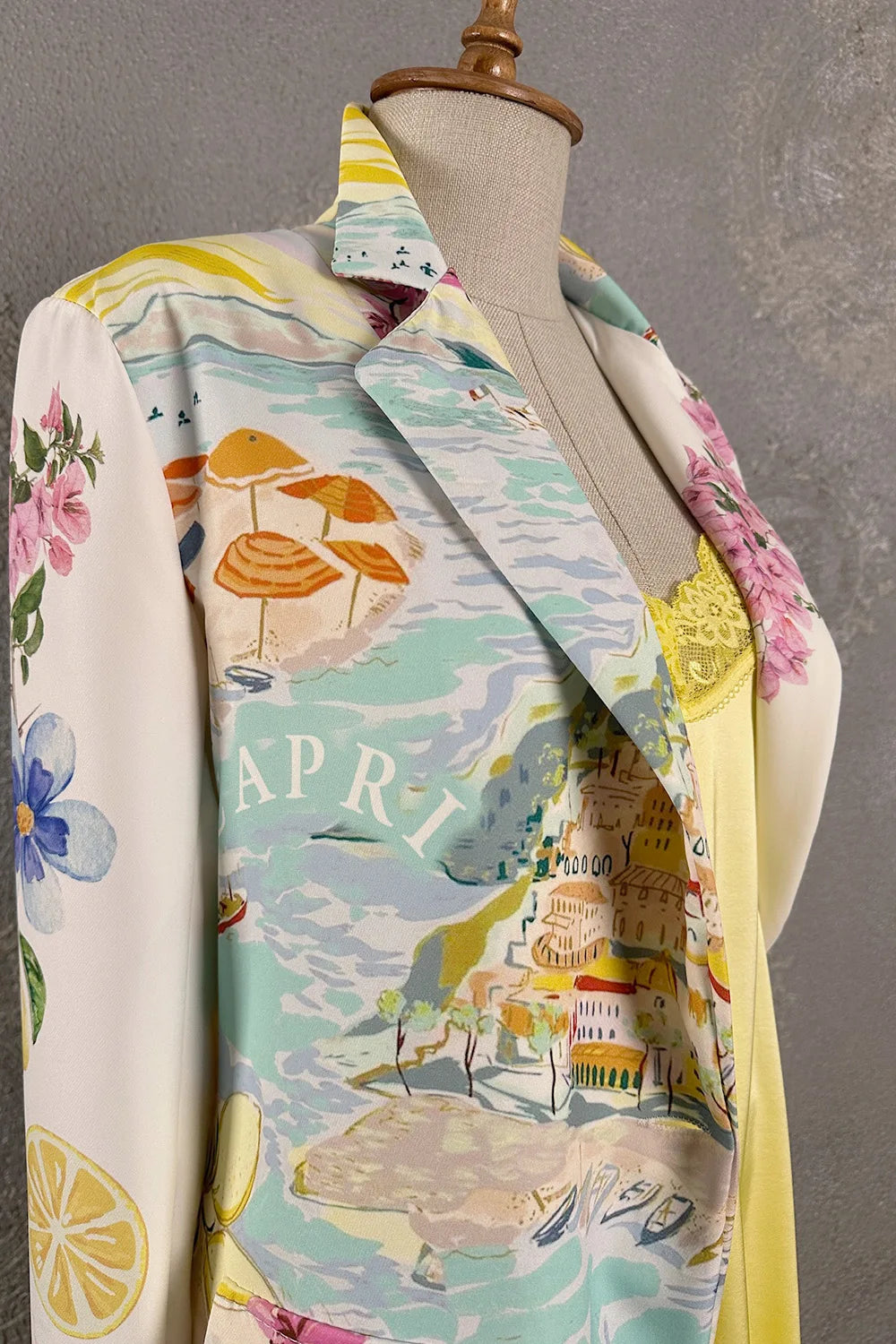 Capri Desenli Blazer Ceket