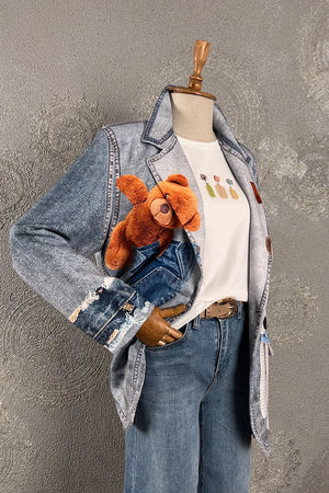 Ayıcık Detaylı Blazer Ceket
