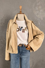 Oversize Nubuk Ceket