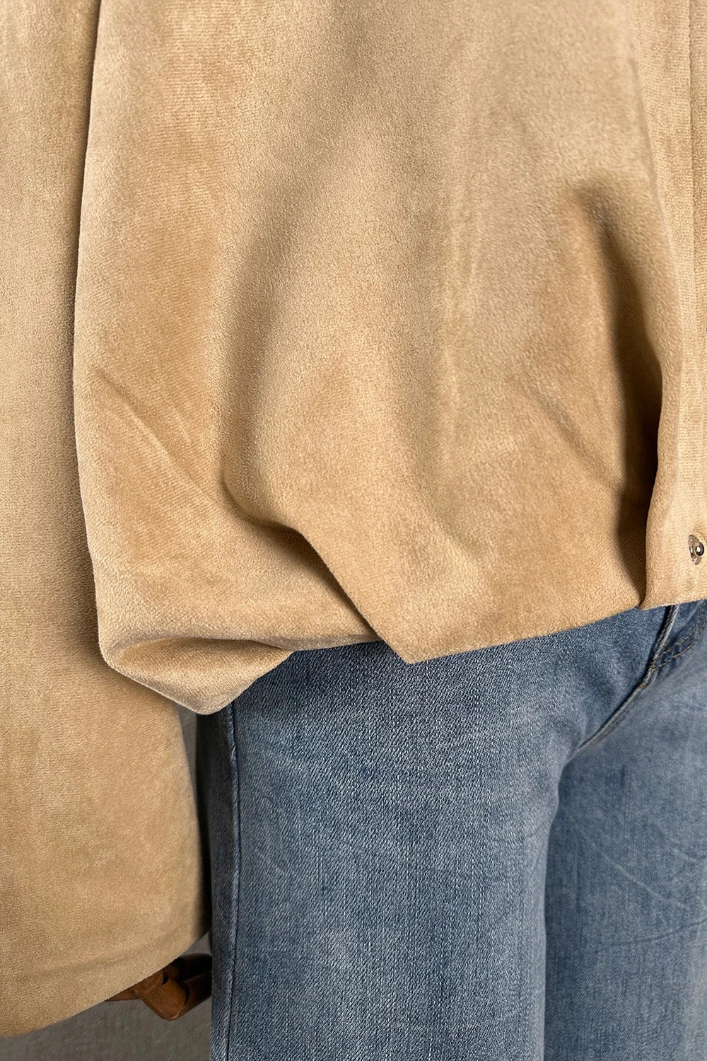 Oversize Nubuk Ceket