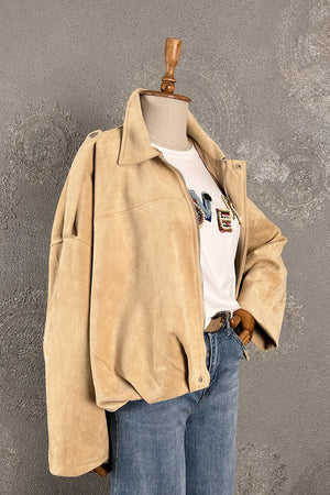 Oversize Nubuk Ceket