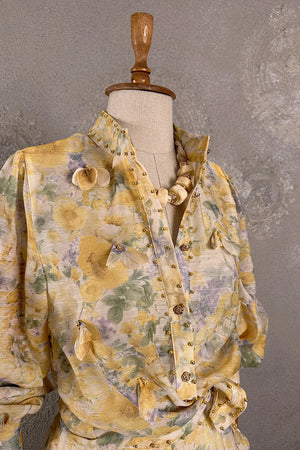 Floral Desenli Etek Takım