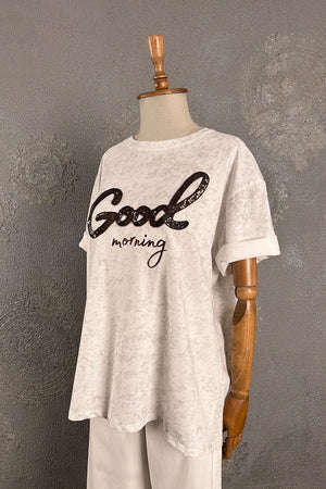 Payet İşlemeli T-shirt