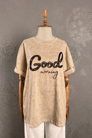 Payet İşlemeli T-shirt