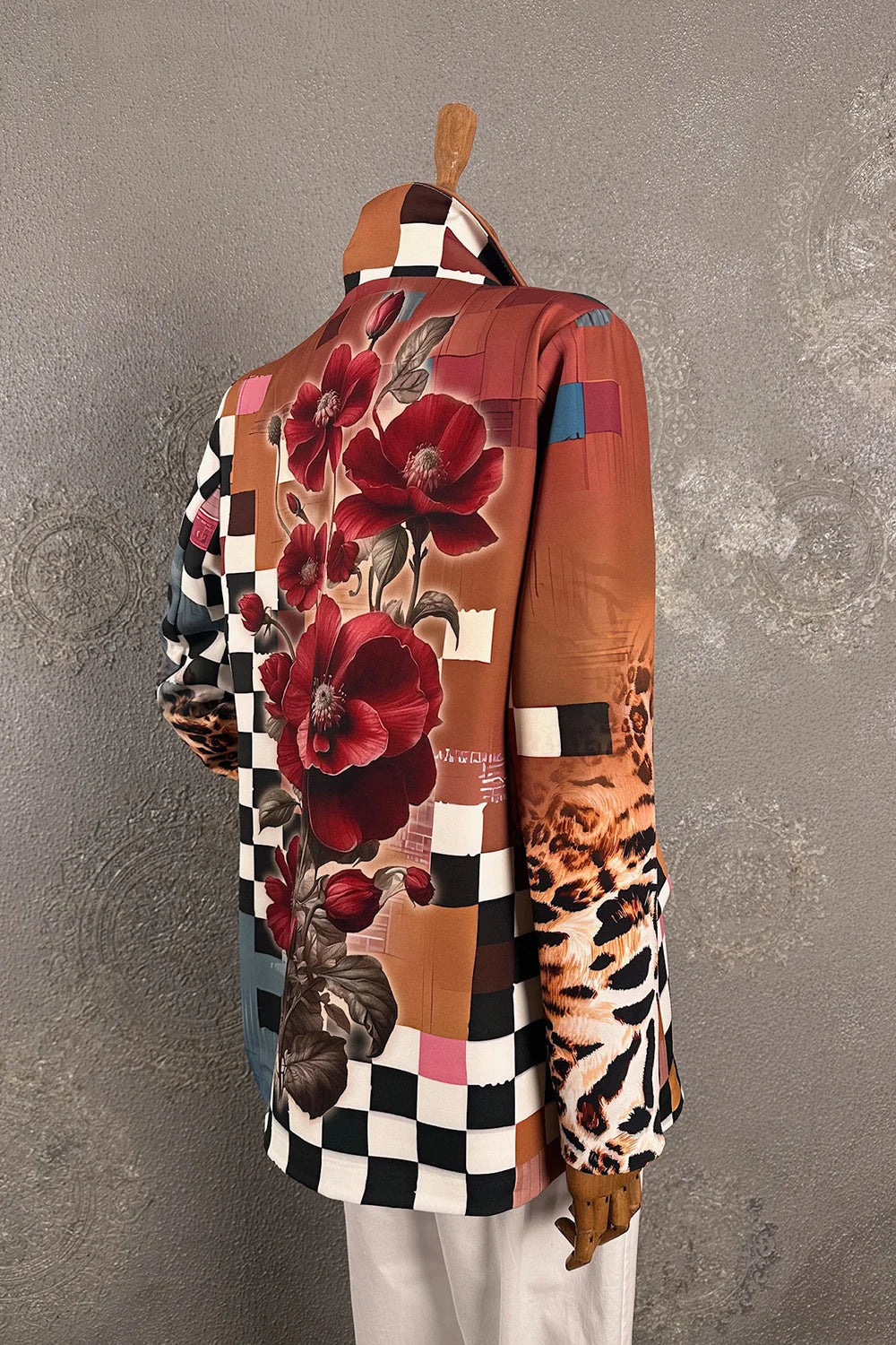 Desenli Blazer Ceket