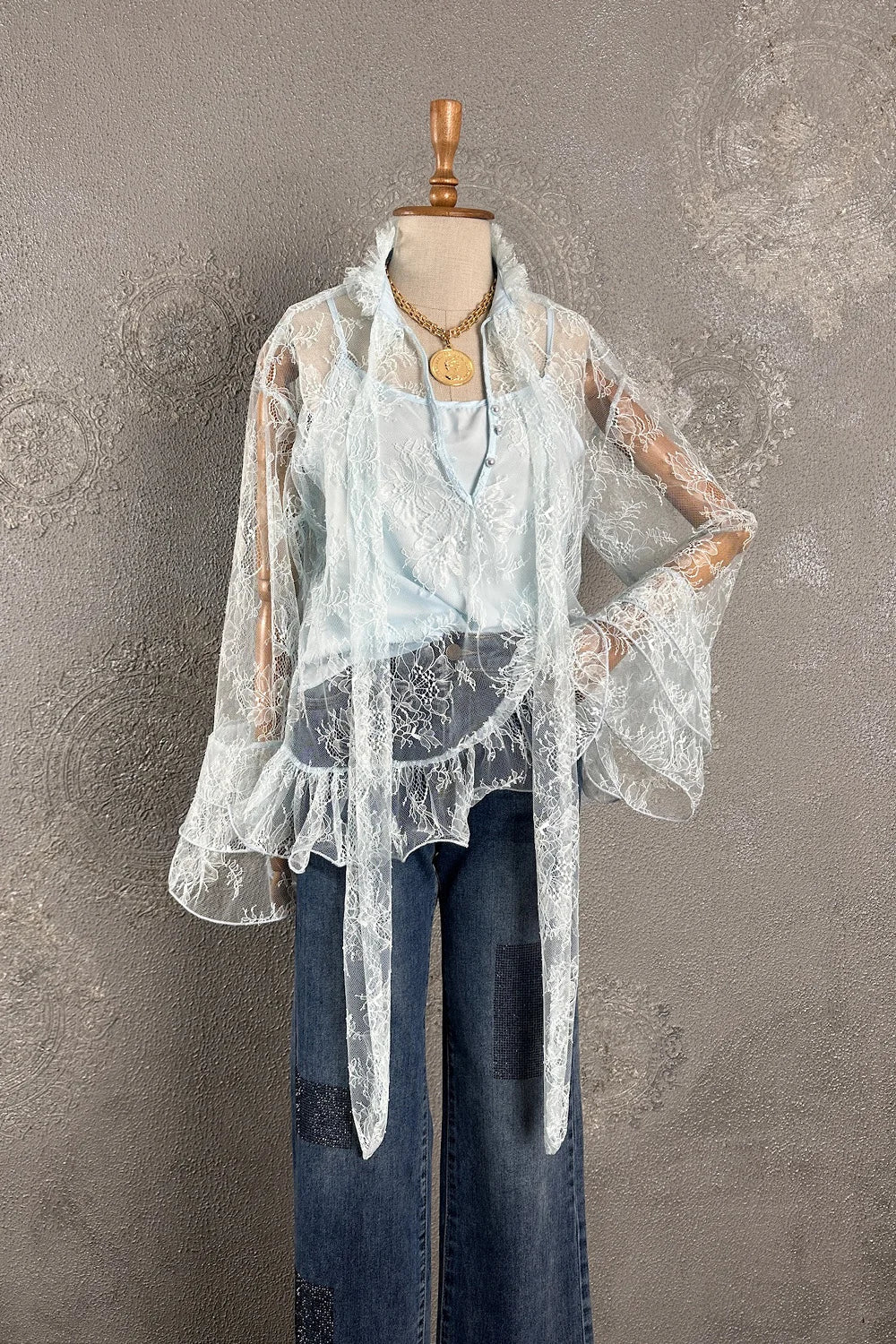 Romantik Dantel Bluz
